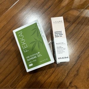 Body and face oils samples